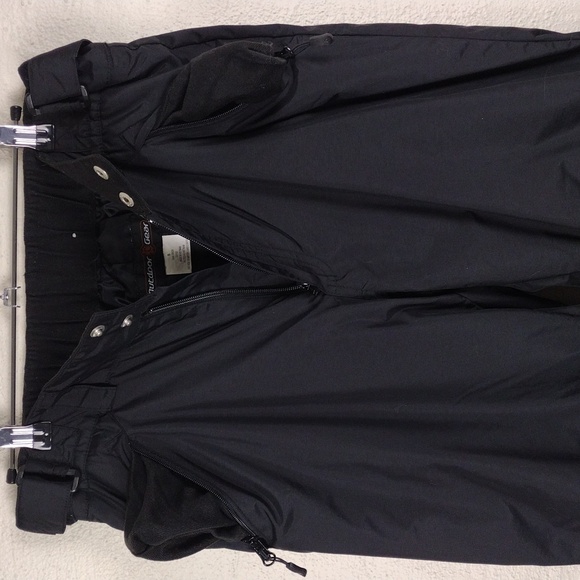 Outdoor Gear Black Two Snap Zip Up Mid Rise Straight Leg Crest Shell Ski Pant - Picture 4 of 16